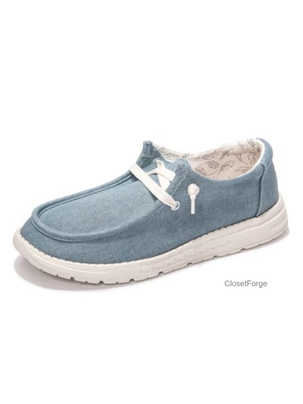 Women's Canvas Loafers - Comfortable Slip-On Walking Shoes, Breathable,